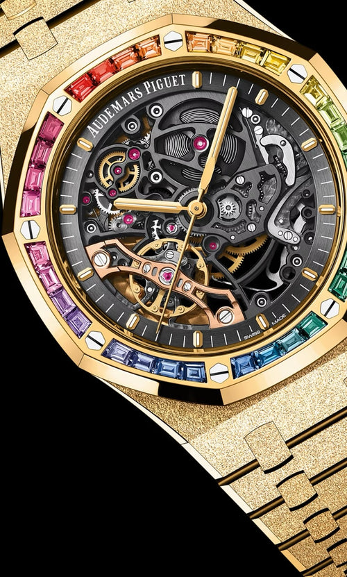 Audemars Piguet ROYAL OAK FROSTED GOLD DOUBLE BALANCE WHEEL OPENWORKED