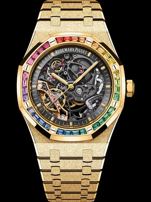 Audemars Piguet ROYAL OAK FROSTED GOLD DOUBLE BALANCE WHEEL OPENWORKED