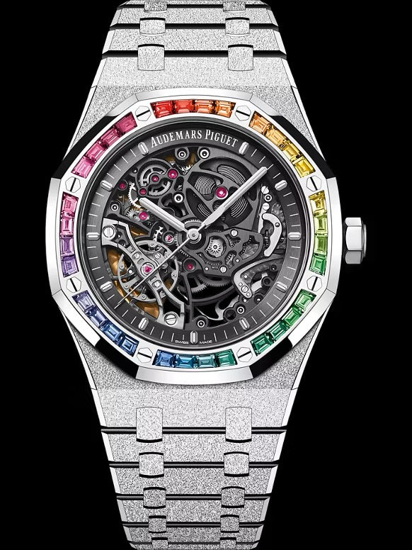 Audemars Piguet ROYAL OAK FROSTED GOLD DOUBLE BALANCE WHEEL OPENWORKED