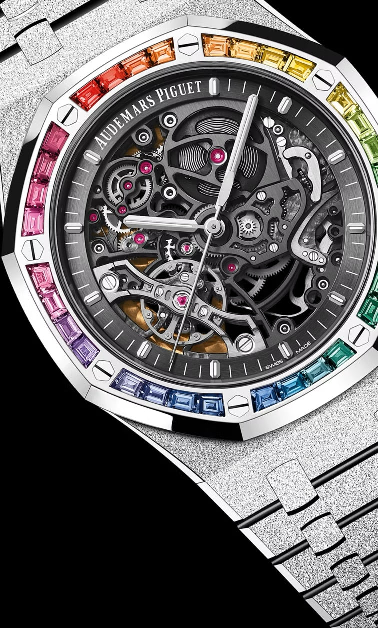Audemars Piguet ROYAL OAK FROSTED GOLD DOUBLE BALANCE WHEEL OPENWORKED