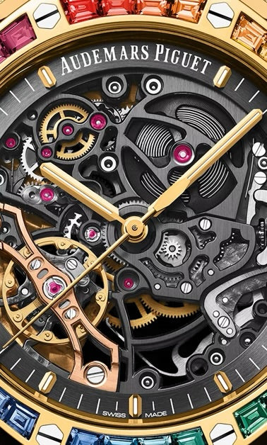 Audemars Piguet ROYAL OAK FROSTED GOLD DOUBLE BALANCE WHEEL OPENWORKED