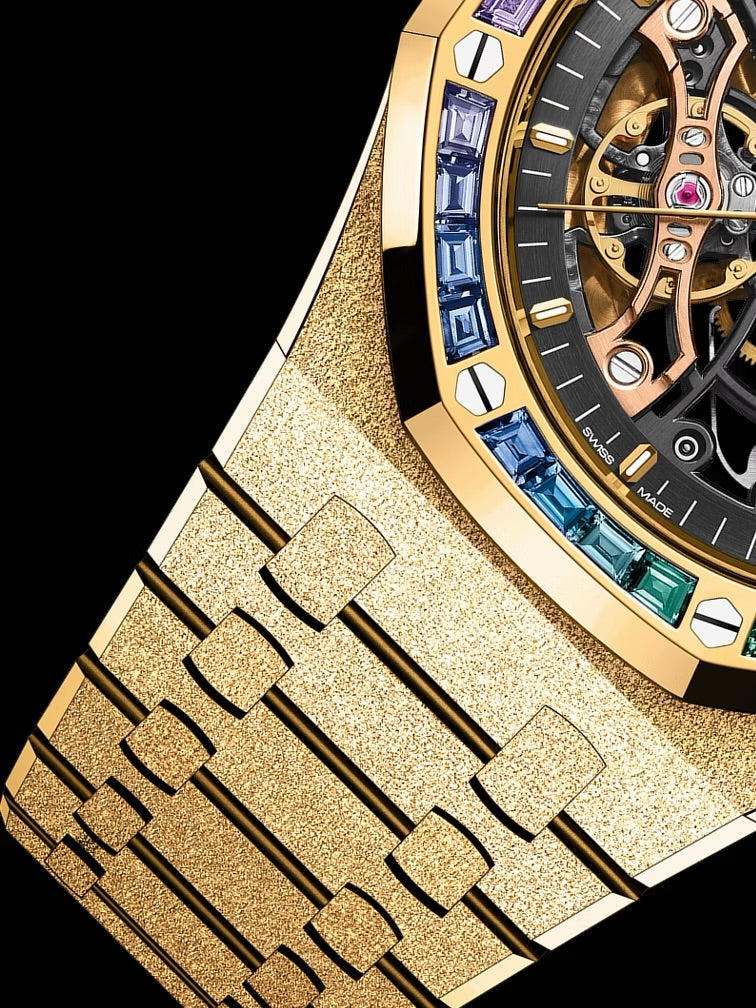 Audemars Piguet ROYAL OAK FROSTED GOLD DOUBLE BALANCE WHEEL OPENWORKED