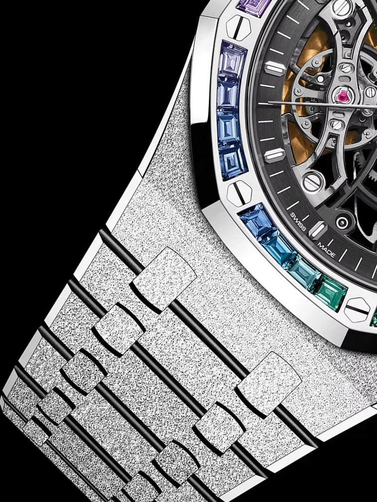 Audemars Piguet ROYAL OAK FROSTED GOLD DOUBLE BALANCE WHEEL OPENWORKED
